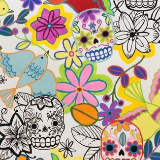 Alexander Henry Fabrics - Calaveras Alegres DE 7810 A