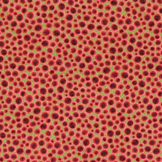 Elisabeth's Studio - Canadian Metis Artist by Leah Marie Dorion -Strong Earth Woman - Packed Dots 39003E Green 