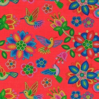 Elizabeth's Studio - Tucson - Beaded Hummingbird 640 Red