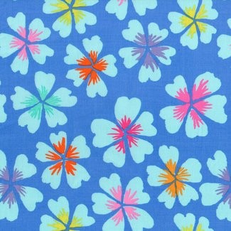 Free Spirit fabrics - Kaffe Fassett - Petals GP201 Blue