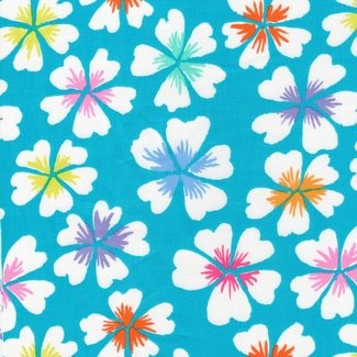 Free Spirit fabrics - Kaffe Fassett - Petals GP201 Sky