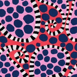 Free Spirit Fabrics - Kaffe Fassett Collective - Brandon Mably -Paisley Dot BM90 Black and White