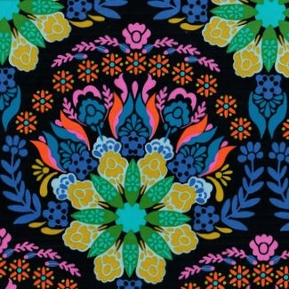 Free Spirit Fabrics - Anna Maria Horner - Fluent - Incarnation AH185 Midnight