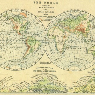 Tim Holtz - Eclectic Elements - Palette - Green Map TH263 Green