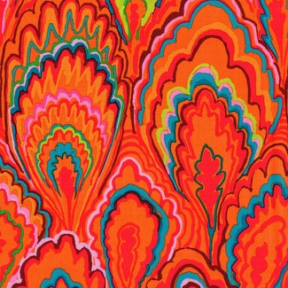 Free Spirit Fabrics - Kaffe Fassett Collective - Kaffe Fassett - Marble Scallops GP207 Red