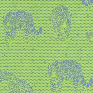 Free Spirit Fabrics -  Daydreamer by Tula Pink - Lil Jaguars TP174 Kiwi
