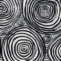 Free Spirit Fabrics - Kaffe Fassett Collective - Brandom Mably - Onion Rings BM70 Black