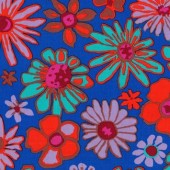 Free Spirit Fabrics - Kaffe Fassett Collective - Brandon Mably BM93 Bloomers Cobalt