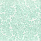 Michael Miller Fabrics - Posh Paisley - DC4896 Robin's Egg